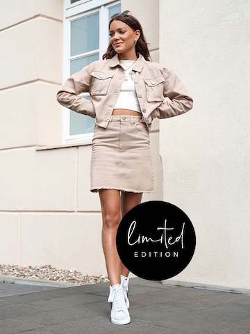 ABOUT YOU Limited Skirt 'Ginny' in Beige: front