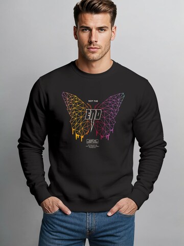 Neverless Sweatshirt 'Not the End' in Black: front
