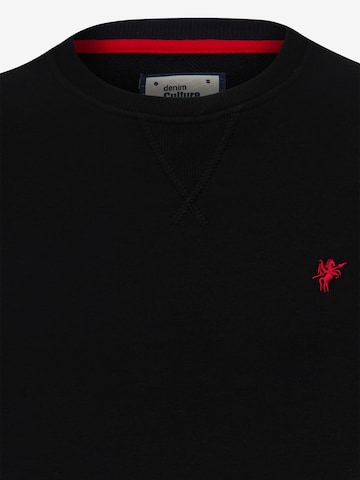 DENIM CULTURE Sweatshirt 'Nicholas' in Black