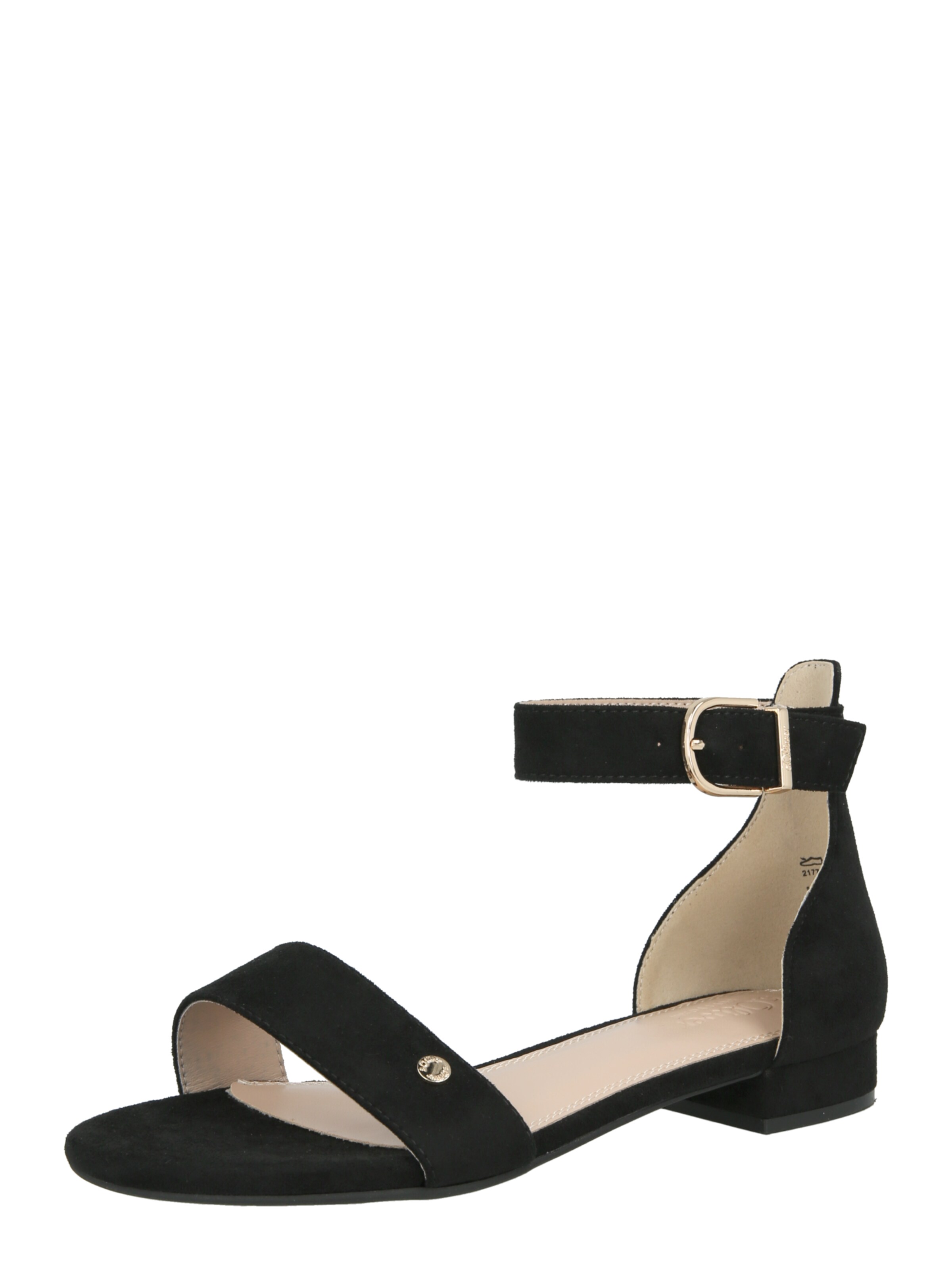 s.Oliver Strap sandal in Black: front