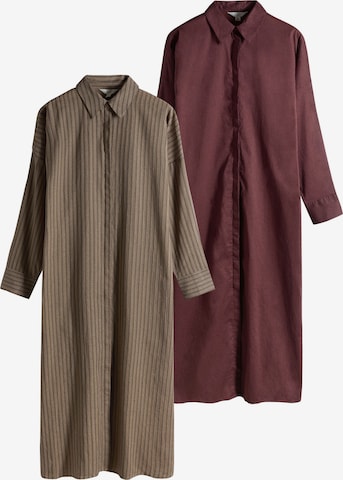 The Set Kleid in Braun: Vorderseite