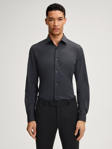JOOP! Slim fit Overhemd 'Pit' in Zwart: voorkant