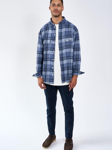 Legends Regular fit Overhemd 'Russel Flannel Check 04' in Blauw