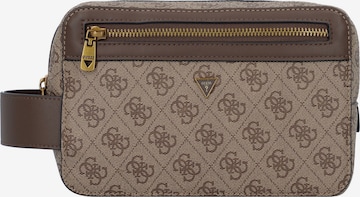 GUESS Kulturtasche 'Losanna' in Braun: Vorderseite