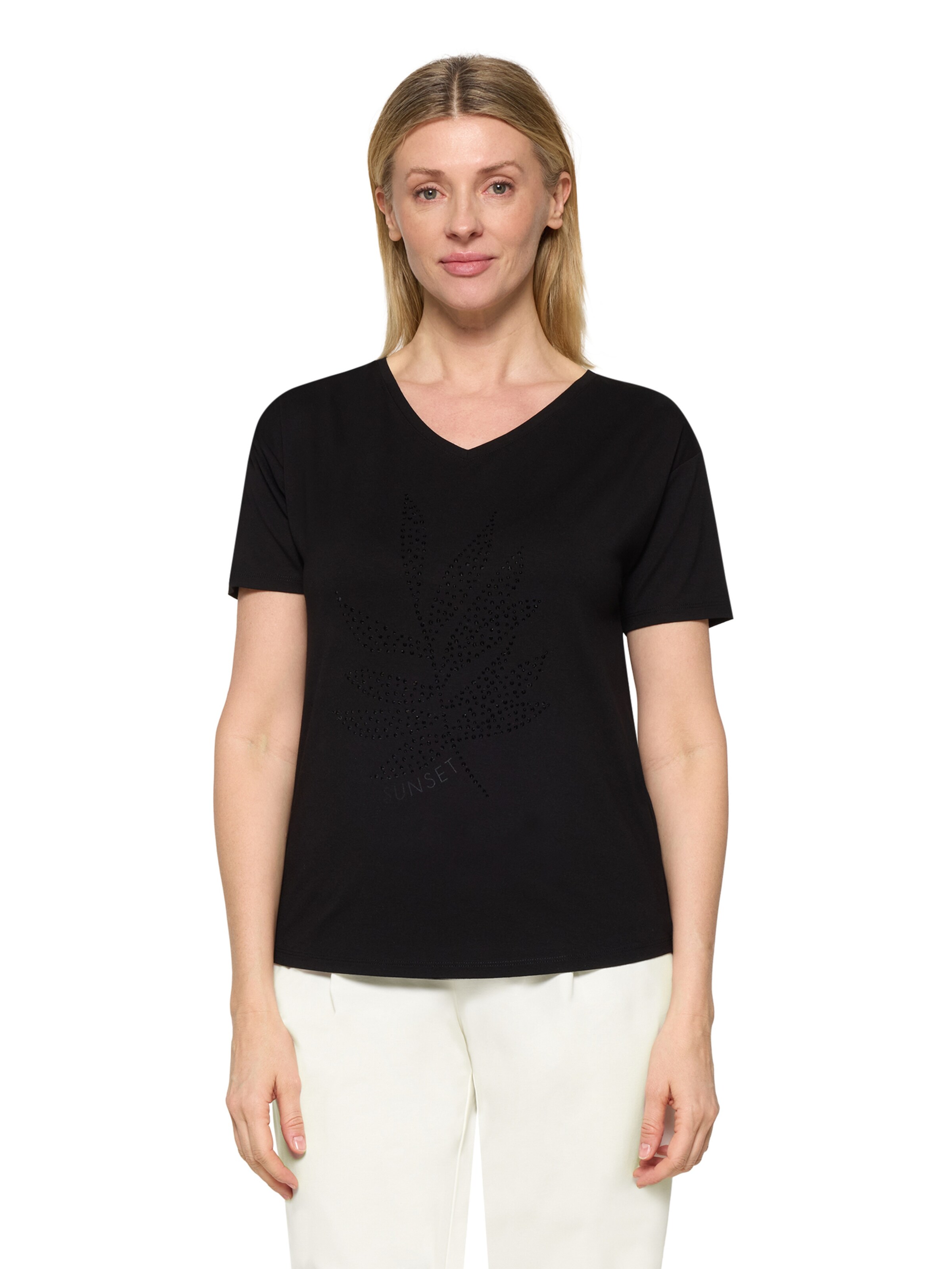 T-shirt Betty Barclay en noir : devant