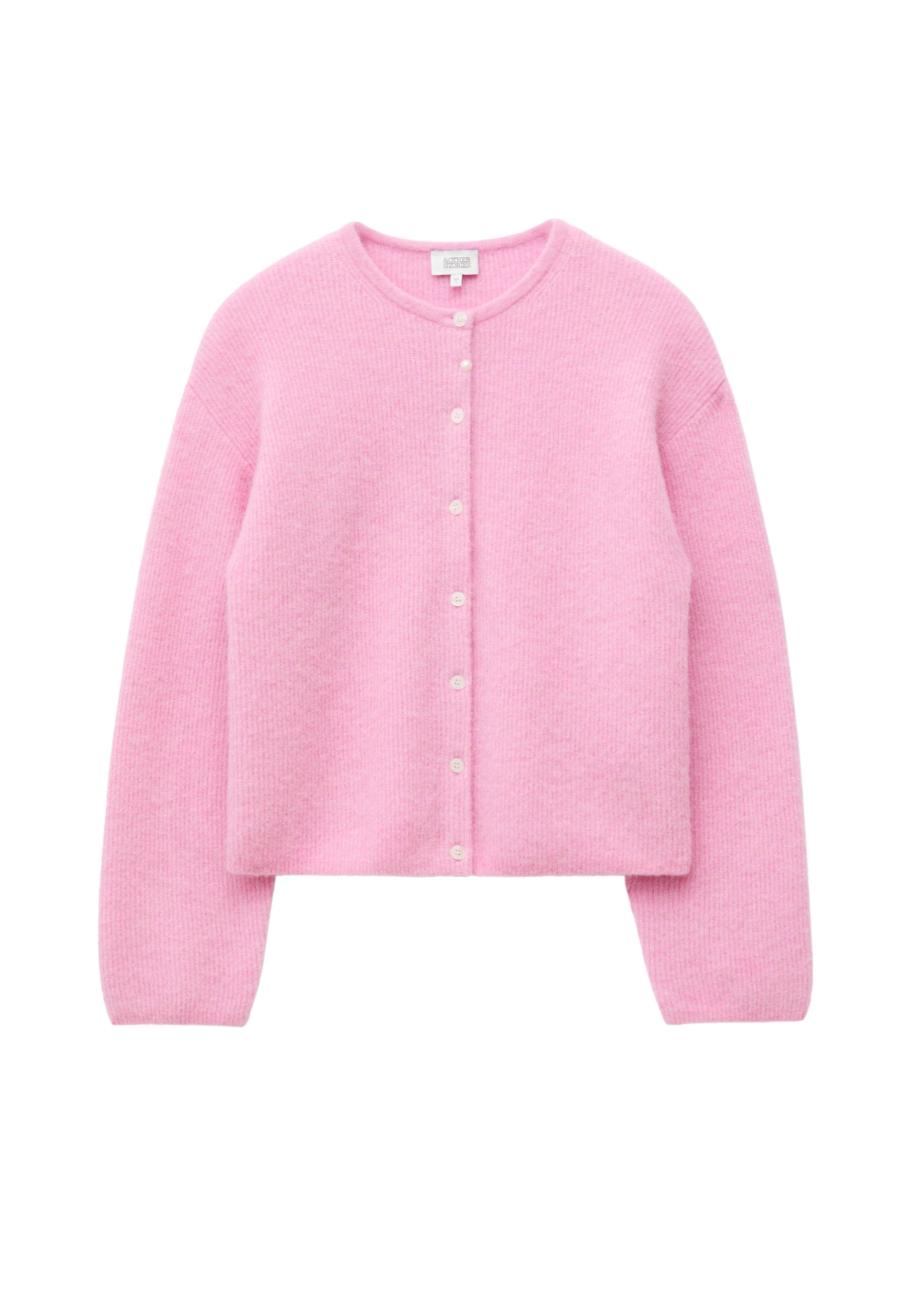 & Other Stories Gebreid vest in XS in de kleur Pink, Productweergave