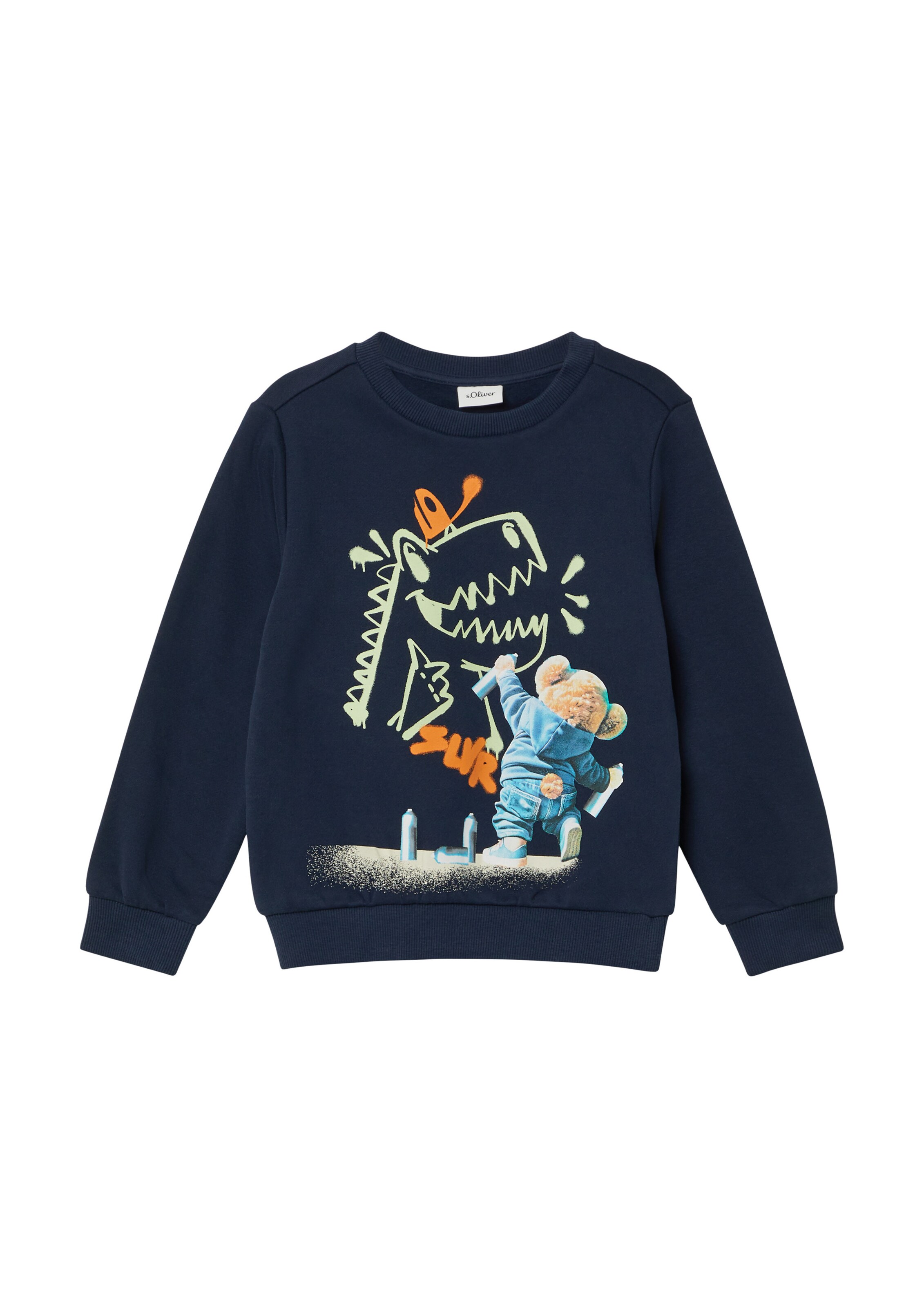 s.Oliver Sweatjacke in Blau: Vorderseite