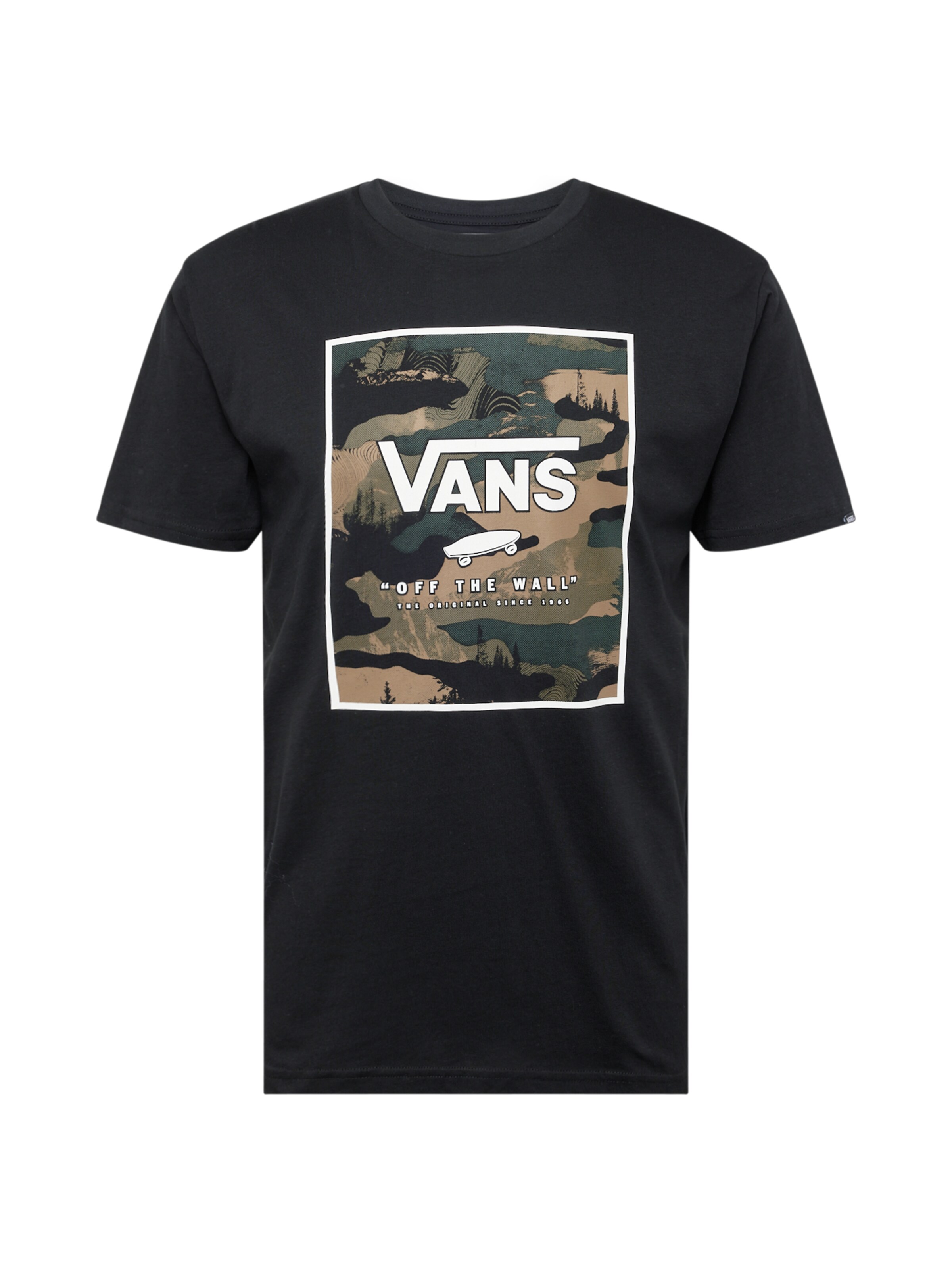 VANS Тениска в черно: отпред