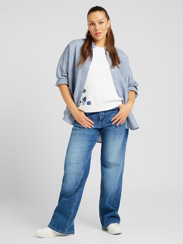 Lauren Ralph Lauren Plus Μπλούζα σε μπλε