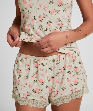 Hunkemöller Pyjama 'Nana' in Groen