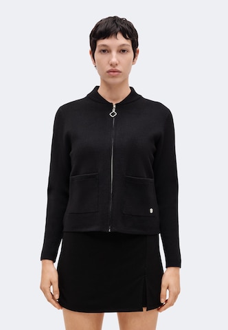 Cardigan 'Mi44mi' ZABAIONE en noir : devant