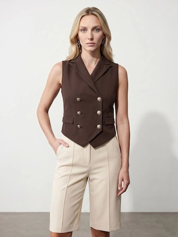 Dilvin Bodywarmer in Bruin: voorkant