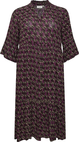 KAFFE CURVE Jurk 'Kerry' in Lila: voorkant
