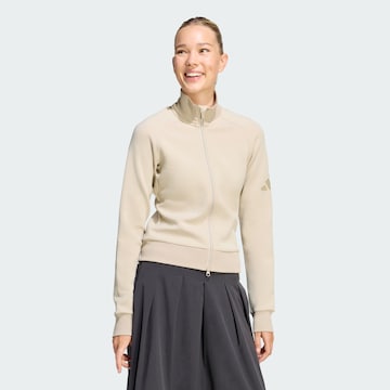 ADIDAS SPORTSWEAR Bluza rozpinana sportowa 'Soft Lux' w kolorze beżowy: przód