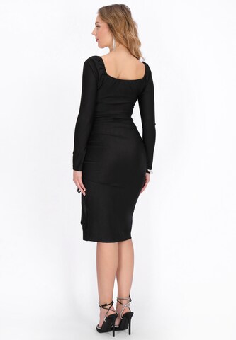 faina - Vestido 'Festive' em preto