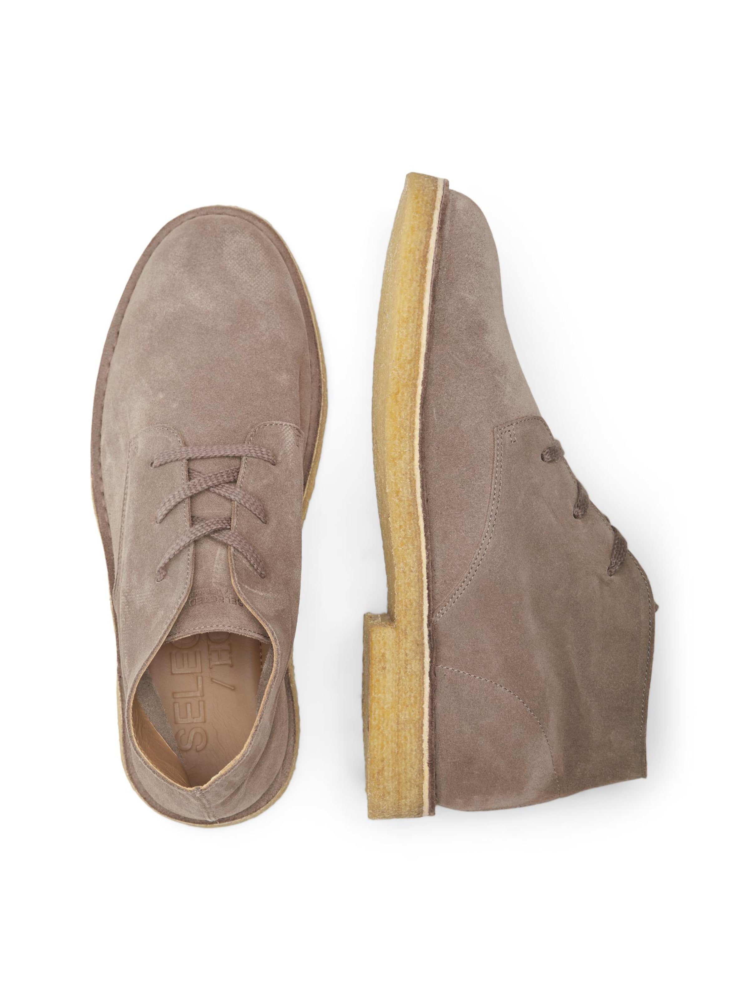 SELECTED Ботинки чукка 'SLHRICCO' в Бежевый