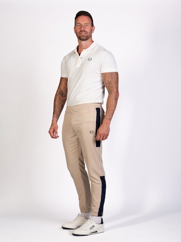 Sergio Tacchini Tapered Sporthose 'Abita' in Beige