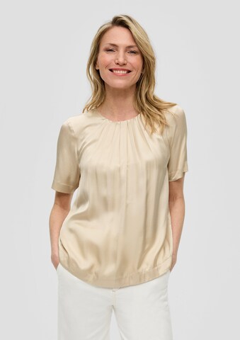 s.Oliver BLACK LABEL Bluse in Beige: Vorderseite