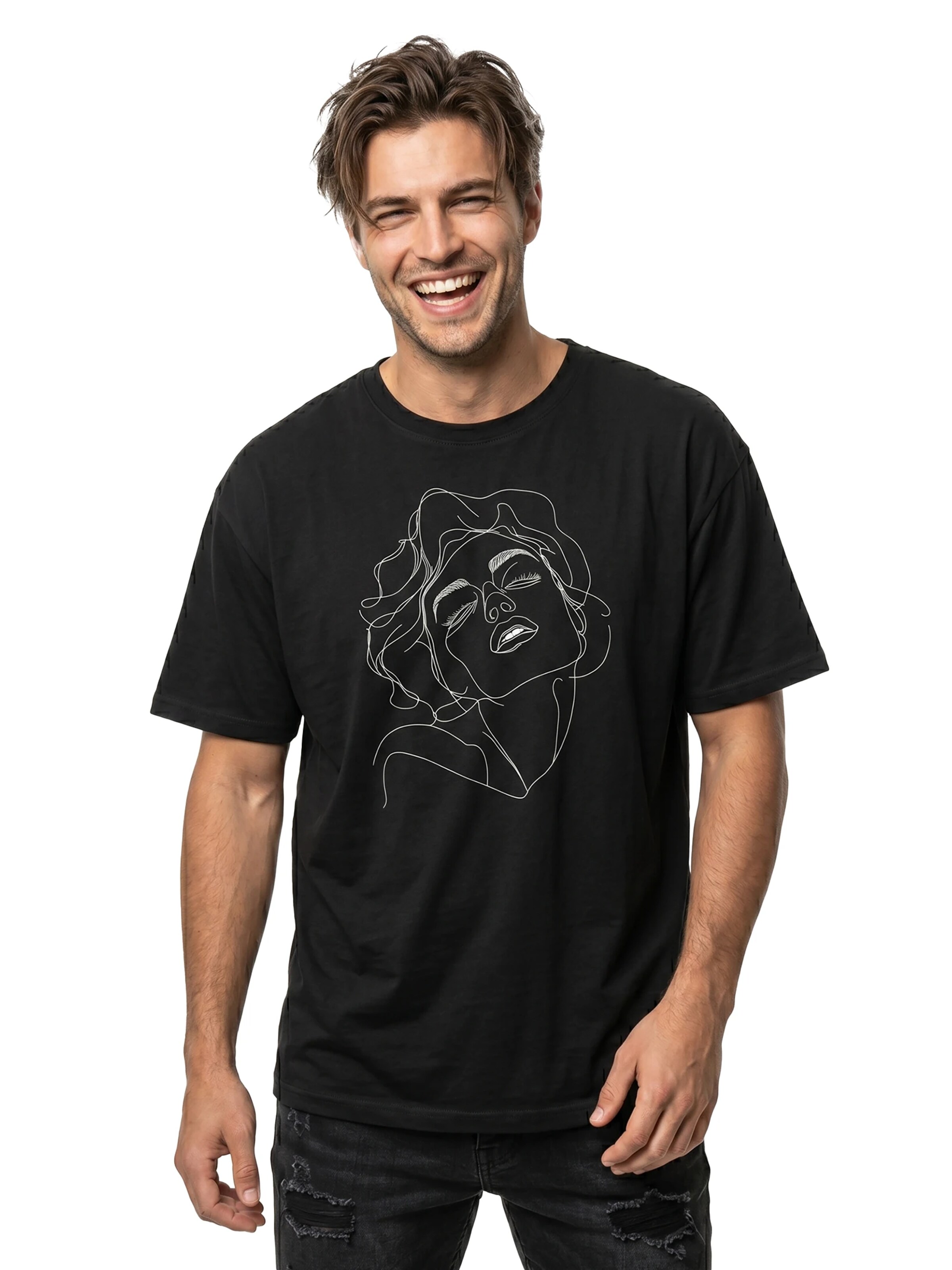 MAKAYA Shirt 'Norma' in Black