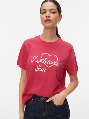 VERO MODA Póló - piros: elől