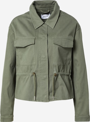 ABOUT YOU Between-Season Jacket 'Sari' in Green: front