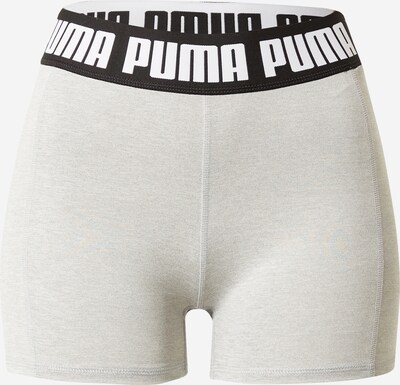 PUMA Sporta bikses, krāsa - raibi pelēks / melns / balts, Preces skats