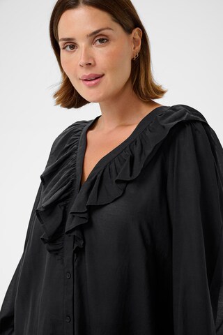 KAFFE CURVE Blouse 'Lana' in Black
