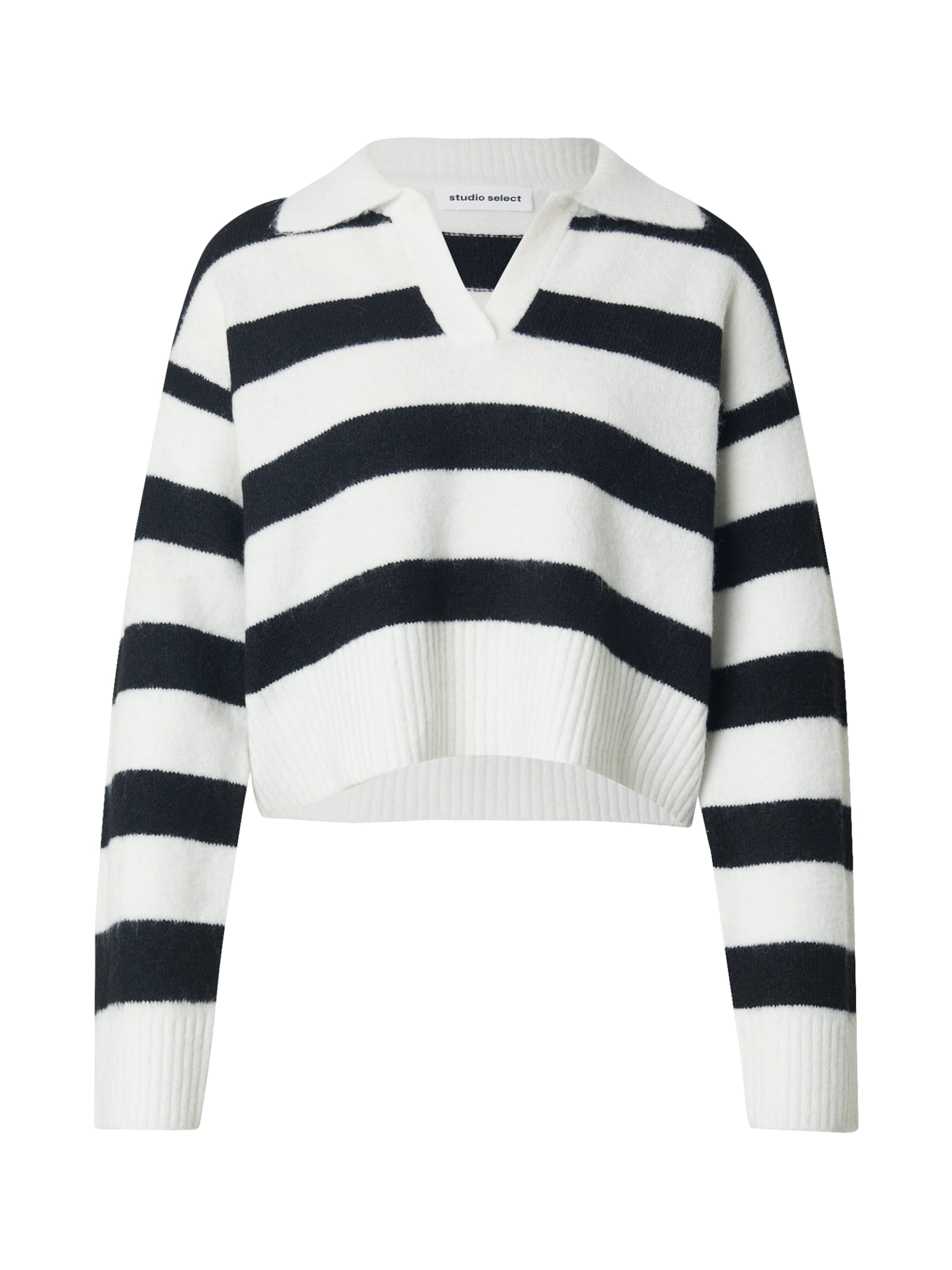 studioselect Pullover 'Fiona' i sort / hvid, Produktvisning