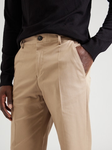 SELECTED HOMME Regular Trousers with creases 'WILLIAM' in Grey