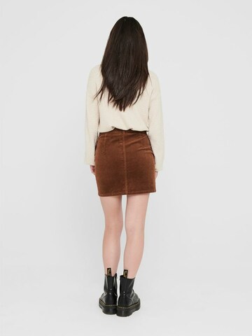 ONLY Skirt 'ONLAMENIA-ALISA' in Brown