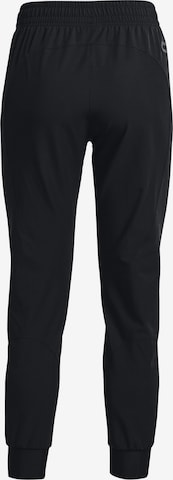UNDER ARMOURTapered Sportske hlače 'Unstoppable' - crna boja