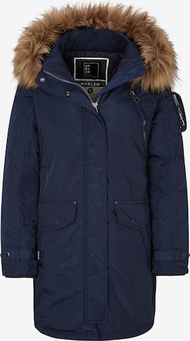 Harlem Soul Winter Parka 'Ka-Te' in Blue: front