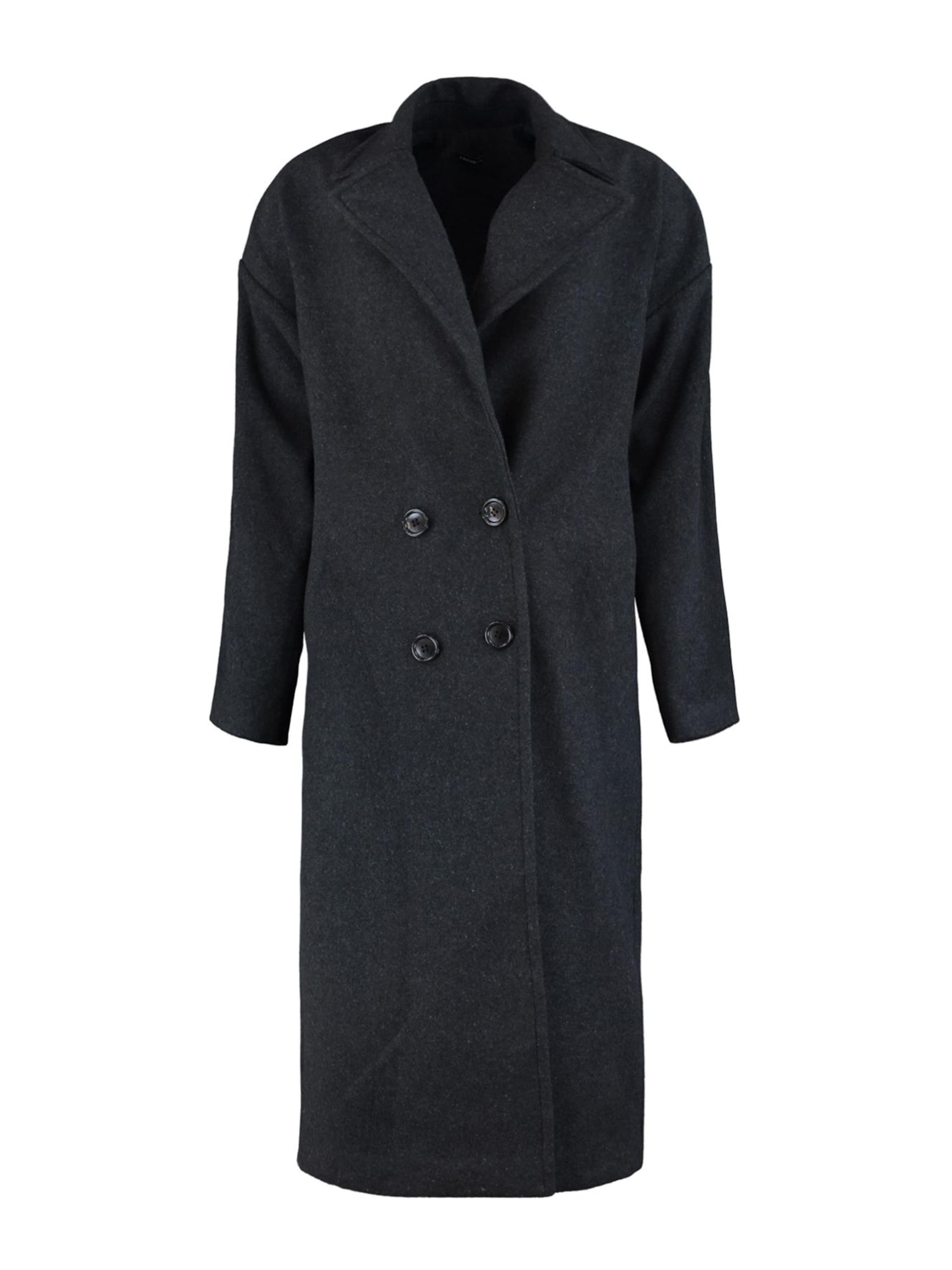 Trendyol Between-Seasons Coat in Grey: front