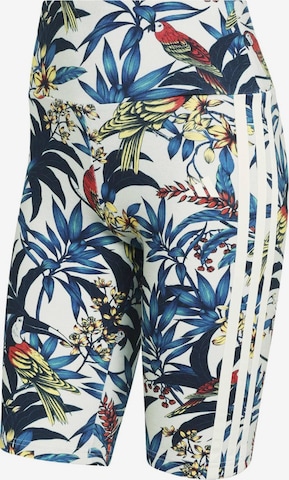 ADIDAS SPORTSWEARSkinny Sportske hlače 'Adidas x Farm Rio' - bijela boja: prednji dio