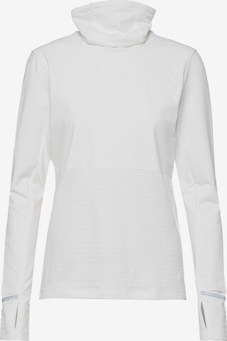 T-shirt fonctionnel 'Qualifier Cold' UNDER ARMOUR en blanc : devant