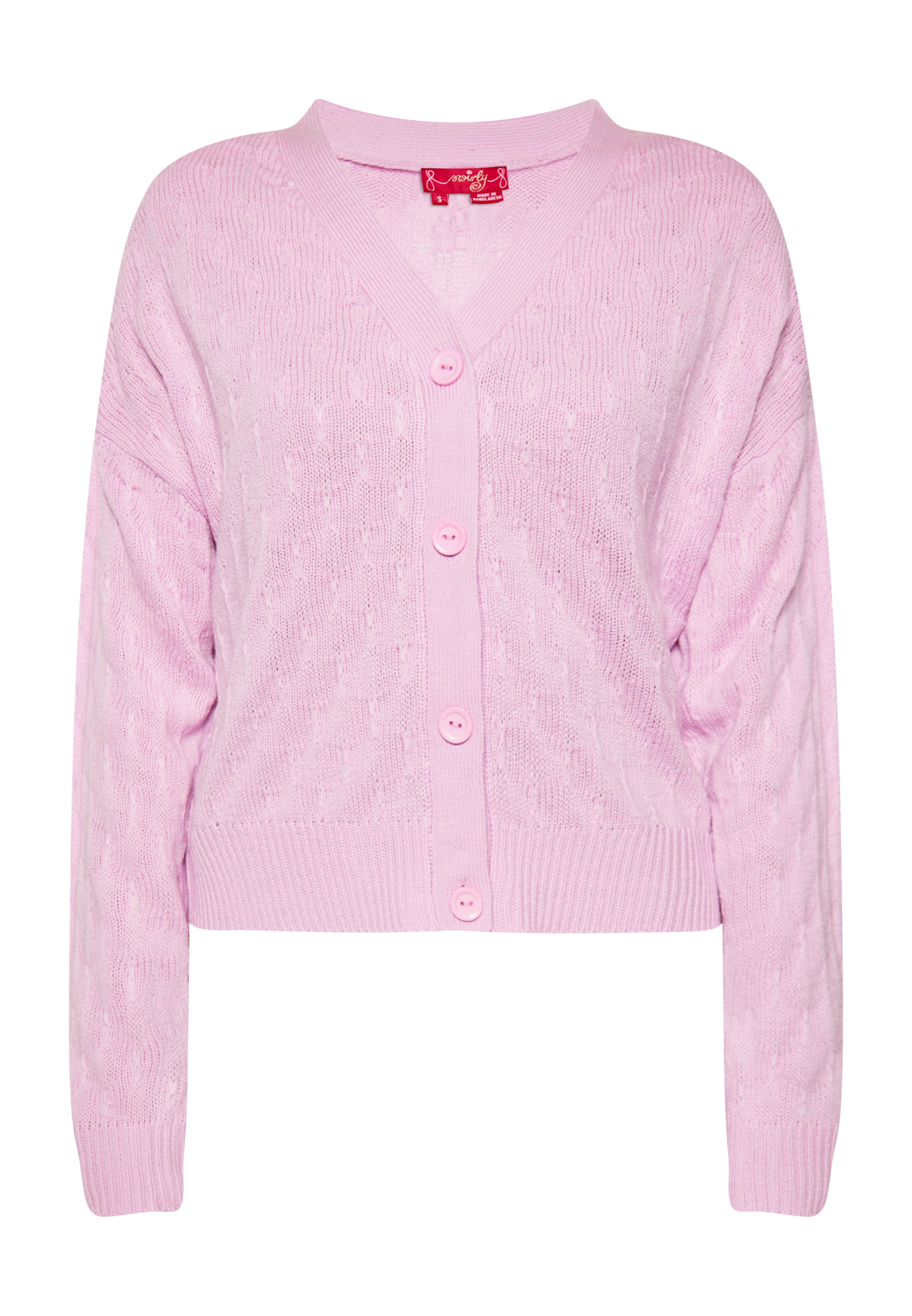 swirly Kampsun, värv roosa: eest vaates