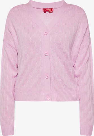 swirly - Casaco de malha em rosa: frente