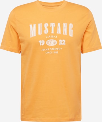 MUSTANG T-shirt 'Austin' i orange: framsida
