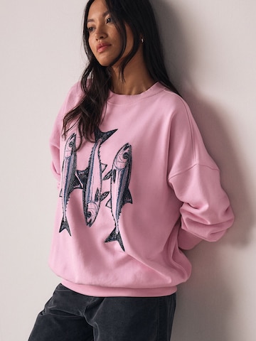 Next Sweatshirt in Roze: voorkant