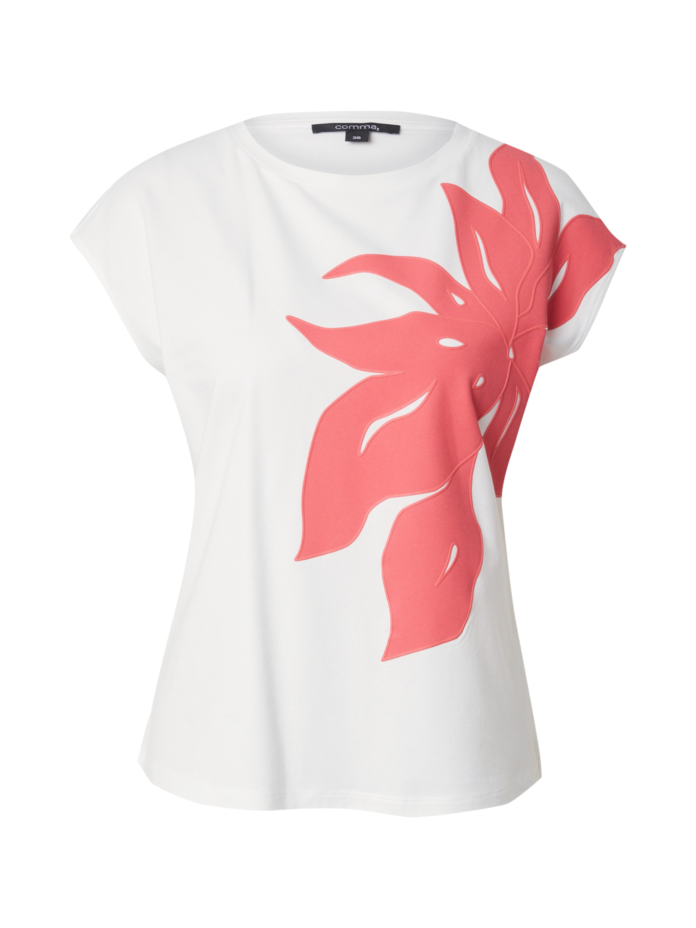 COMMA Koszulka w kolorze biały: przód