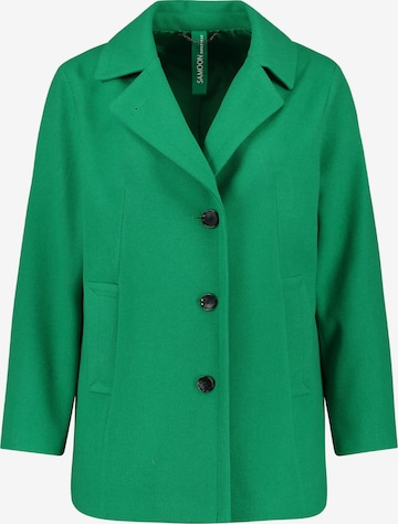 SAMOON Between-Seasons Coat in Green: front