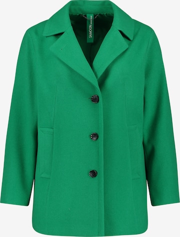 SAMOON Between-seasons coat in Green: front