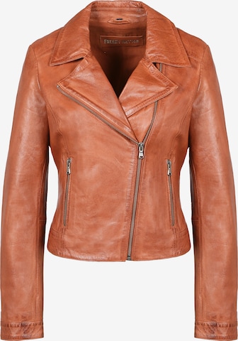 FREAKY NATIONPrijelazna jakna 'Runa' - smeđa boja: prednji dio