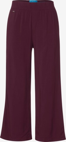 STREET ONE Loosefit Broek in Rood: voorkant