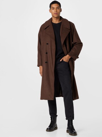 WEEKDAY Between-Seasons Coat 'Jens' in Brown