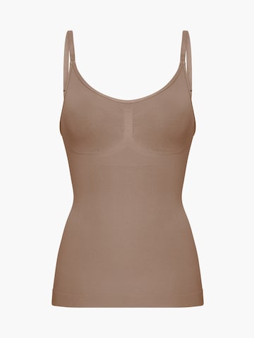 cfab Shapingtop 'Shaping Cami' in Braun: Vorderseite