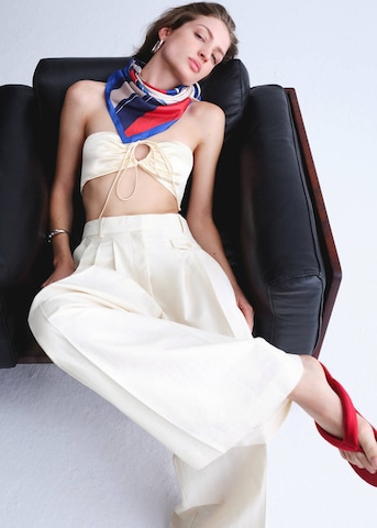 MANGO Loosefit Hose in Beige