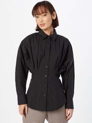 Camicia da donna di Sisley in nero: frontale