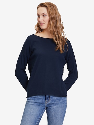 Pull-over Betty & Co en bleu : devant