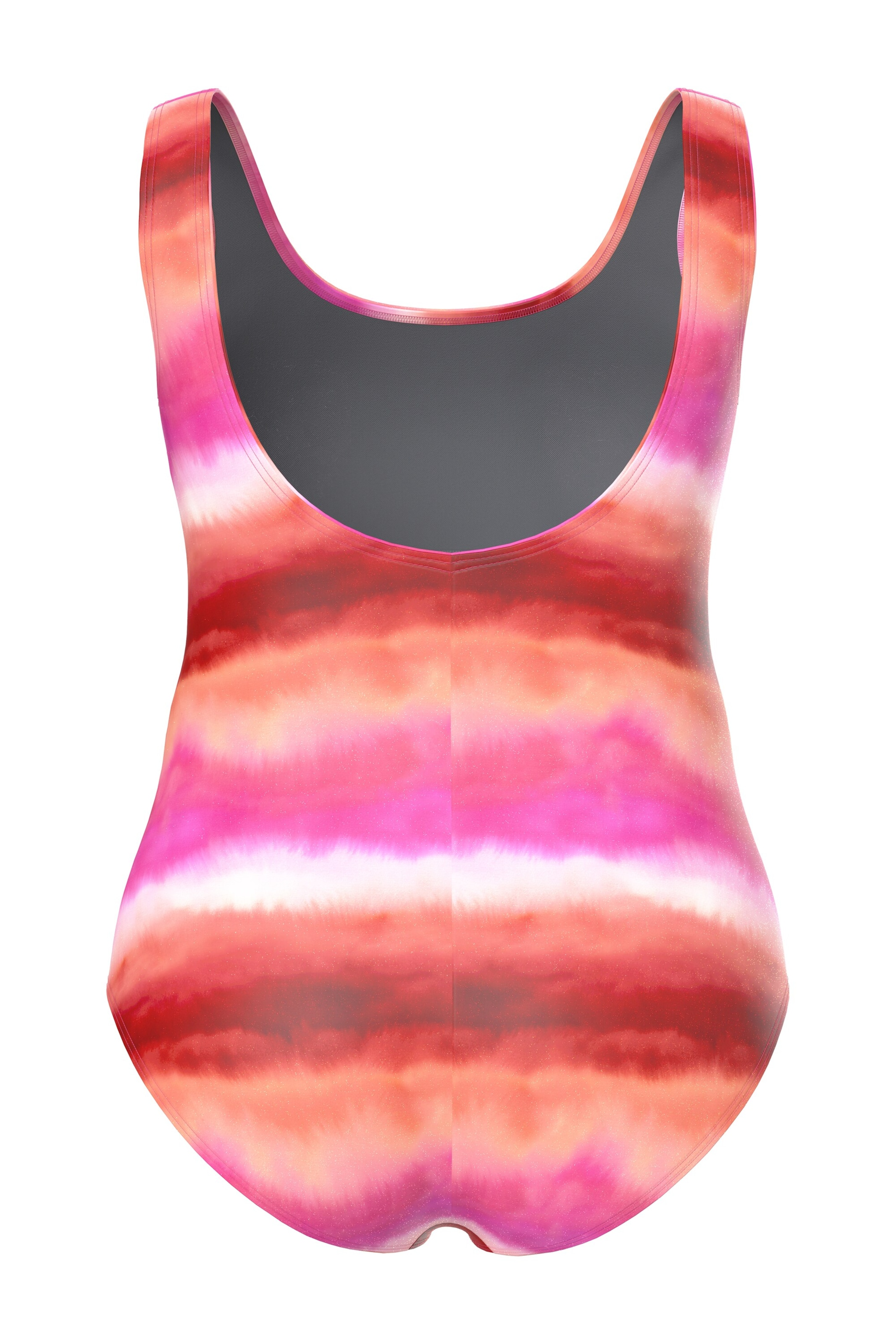 Ulla Popken T-shirt Swimsuit in Orange